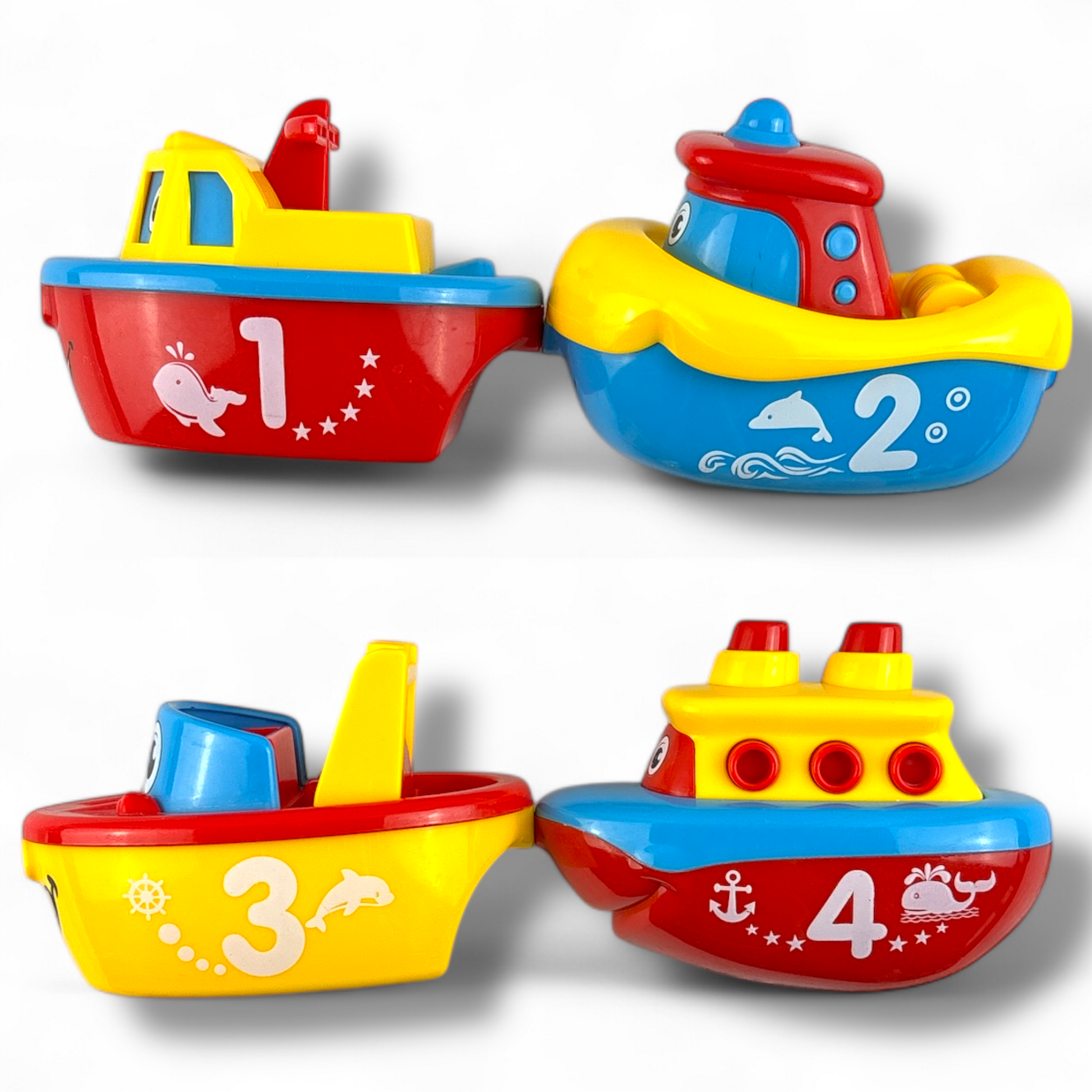 Magnetic Boat Bath Toy Set for Toddlers & Kids