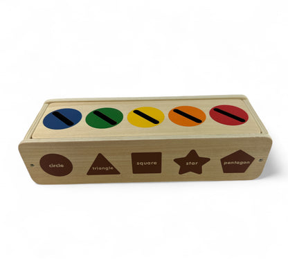 Wooden Color Shape Sorting Learning Box