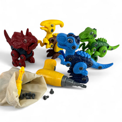 Dinosaur Take-Apart STEM Toys with Electric Drill