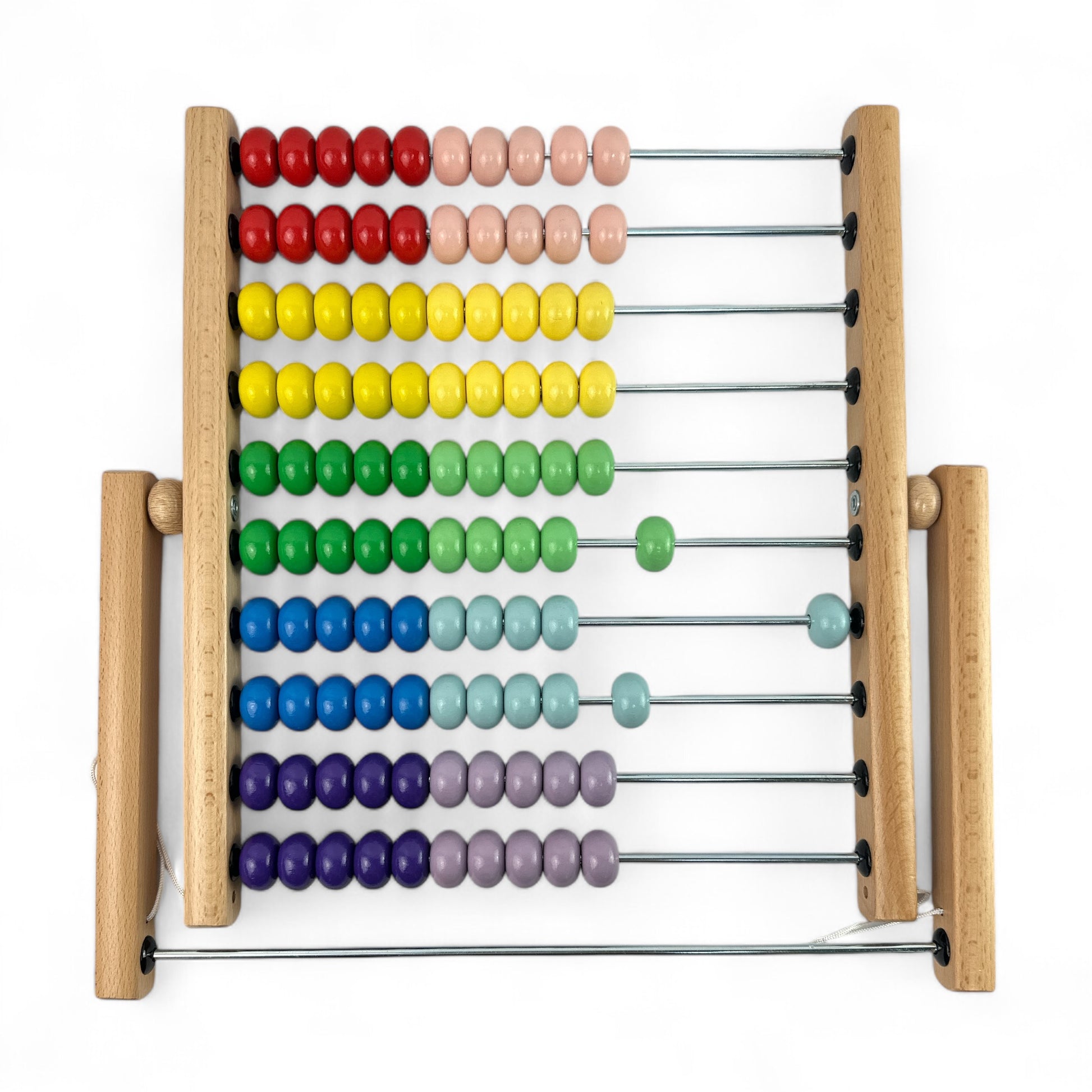 Wood Bead Abacus Wooden Educational Toy Table Top