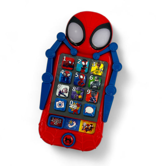 Spidey and His Amazing Friends Toy Phone for Toddler with Built-in Preschool Learning Games