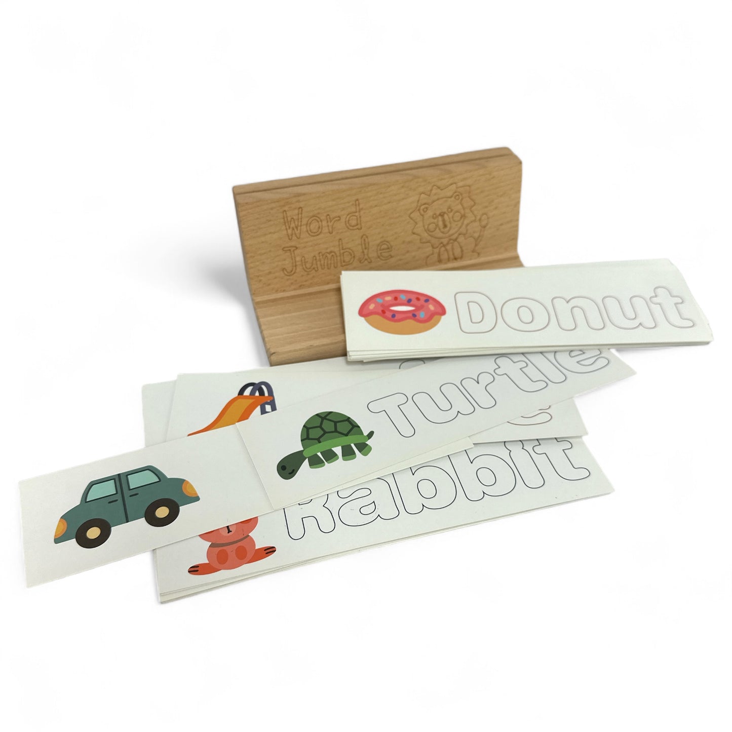 Word Cards with Wooden Holder