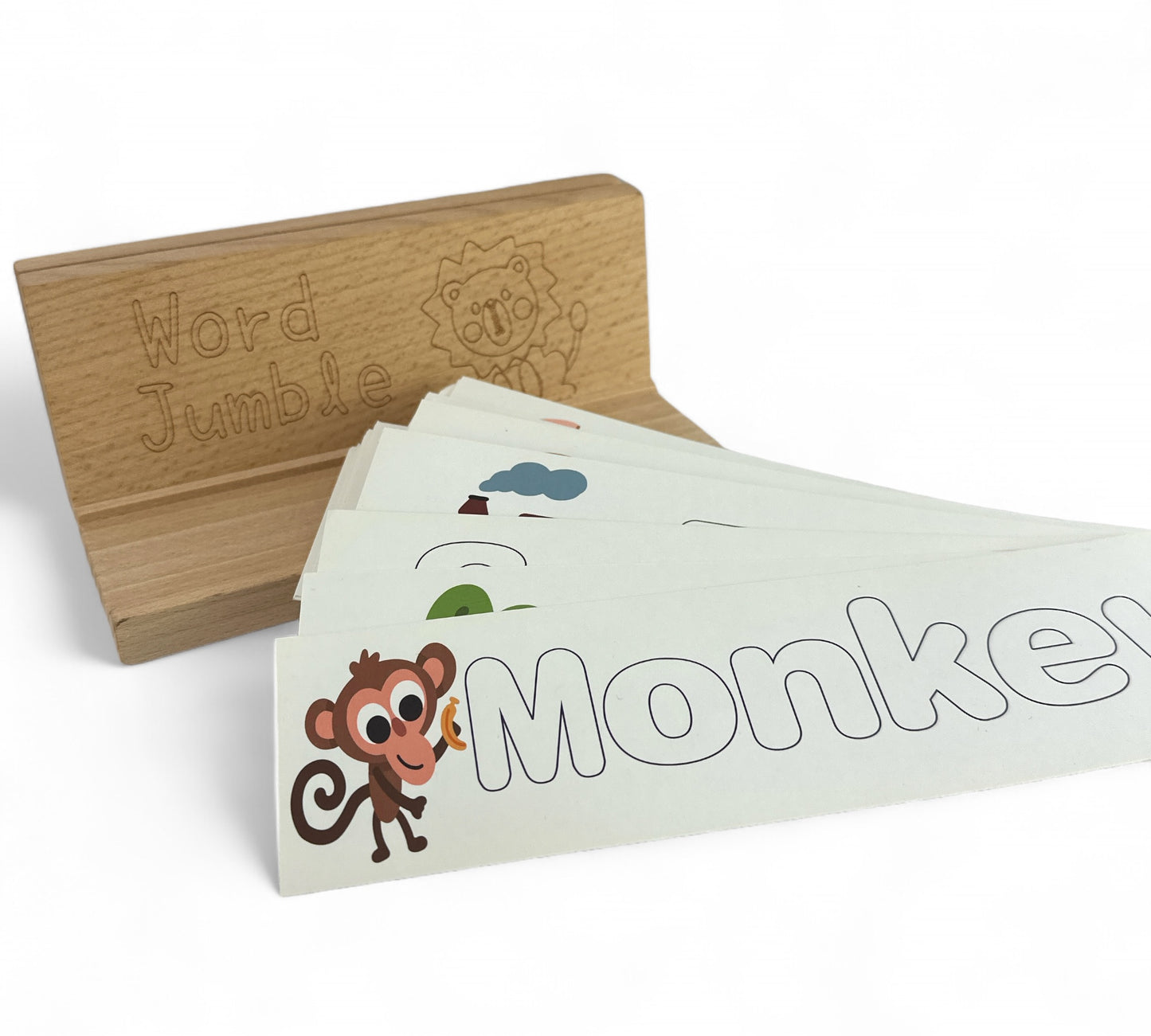 Word Cards with Wooden Holder