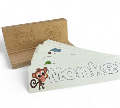 Word Cards with Wooden Holder