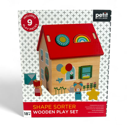 Shape Sorter Wooden Playhouse Set