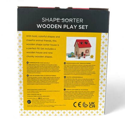 Shape Sorter Wooden Playhouse Set