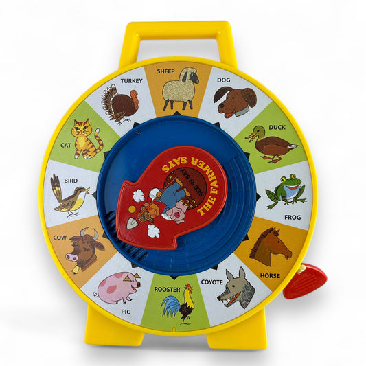 Farmer Says See 'n Say - Vintage Learning Toy, Sounds and Animals, Interactive Retro Game