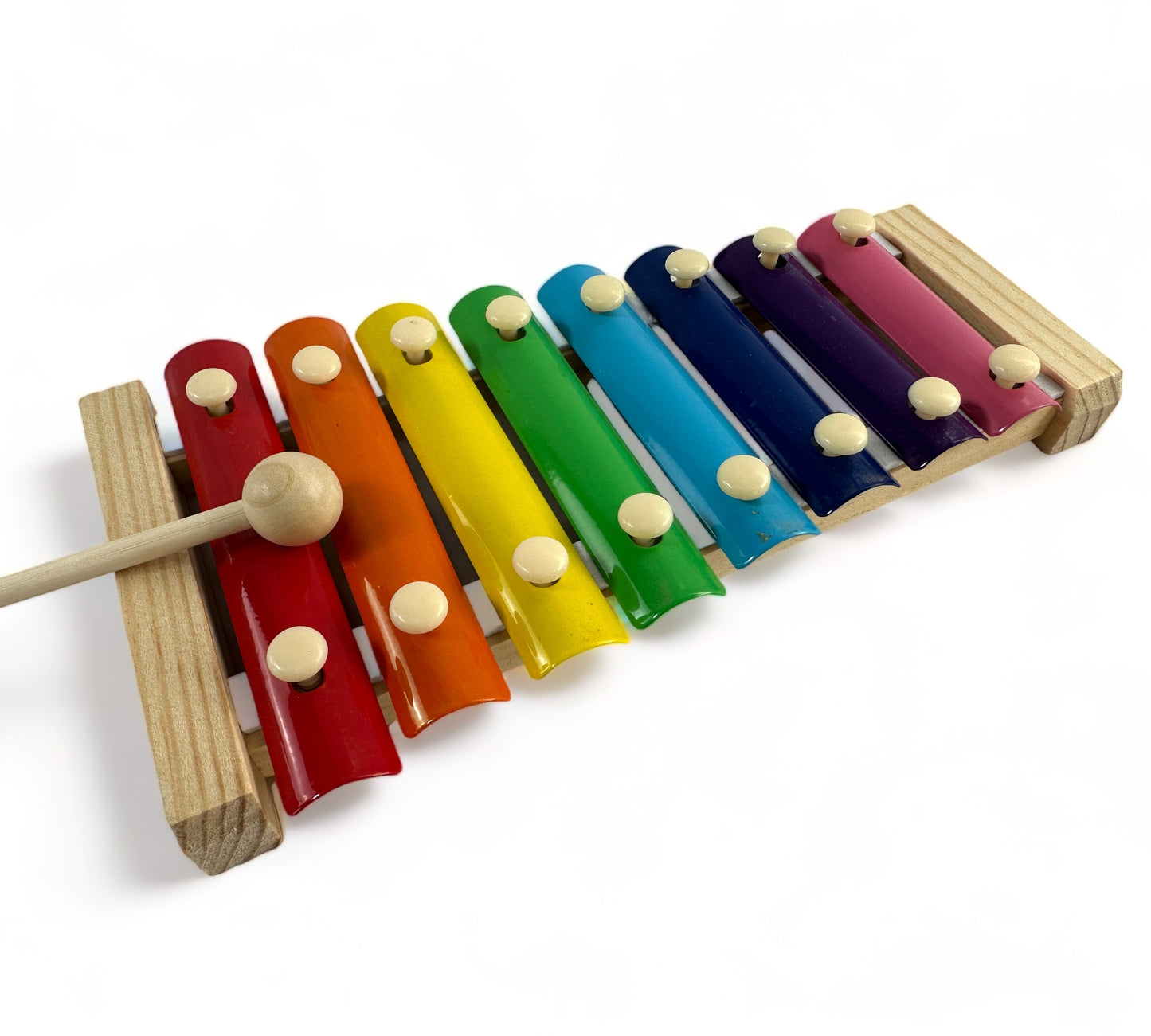 Wooden Rainbow-Colored Xylophone