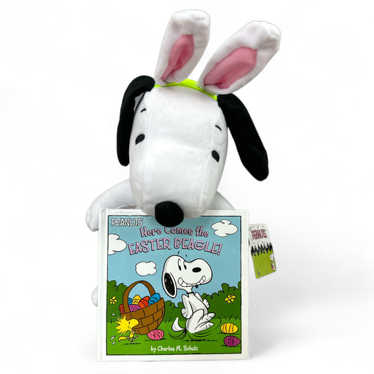 Snoopy Easter Beagle Stuffy and Book