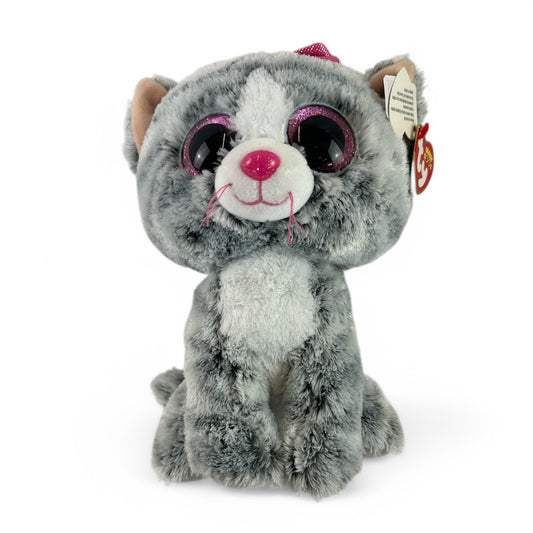 Kiki Beanie Baby Grey Kitten