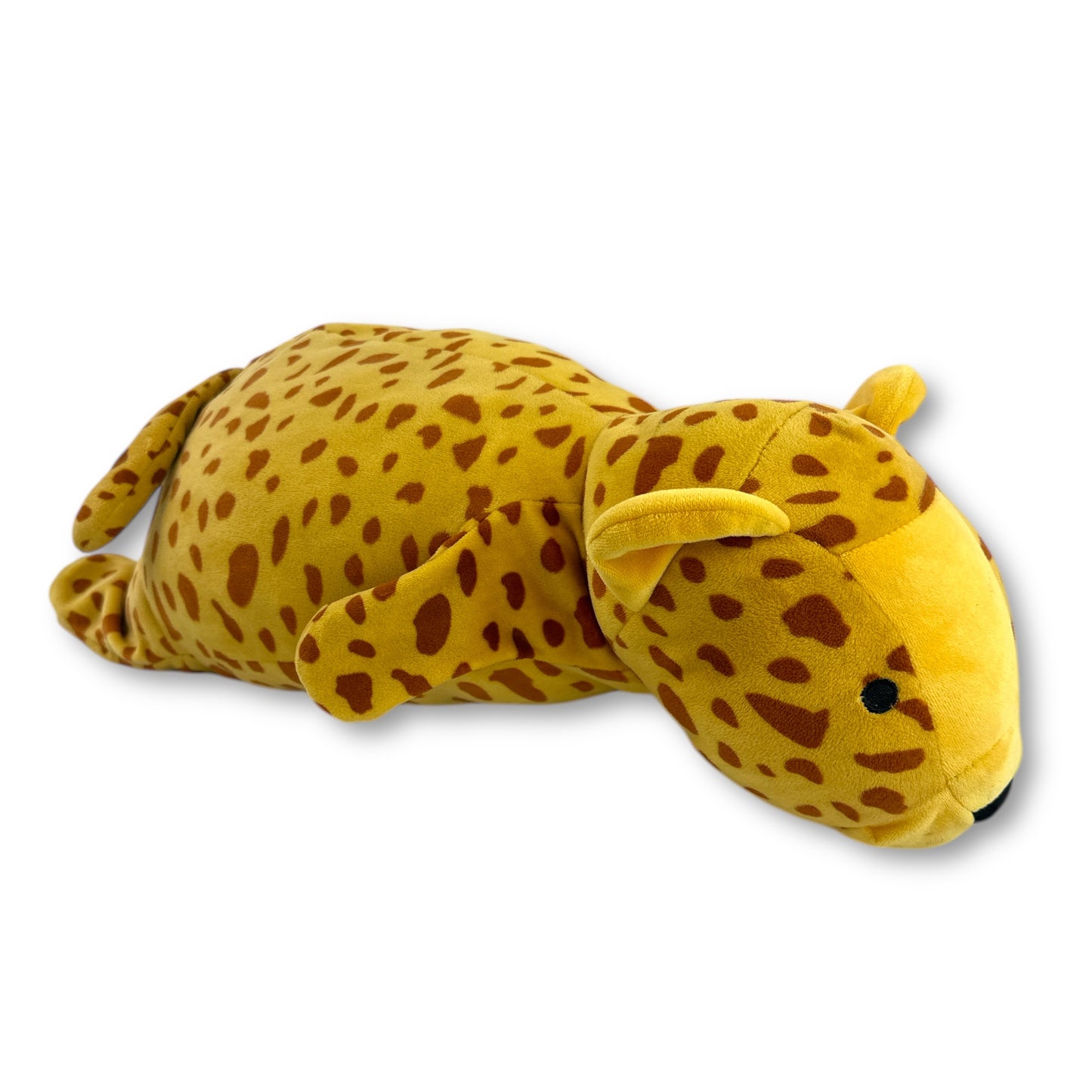 Weighted Leopard Plush Pillow