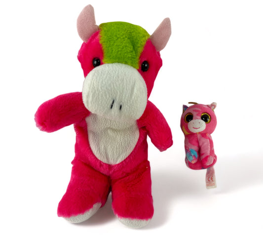 Pink Pals Pig and Unicorn Plushie Set