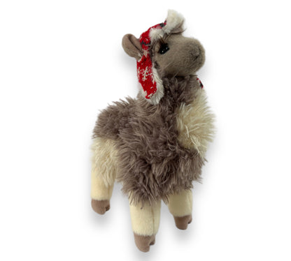 Llama With Ear Muff Hat