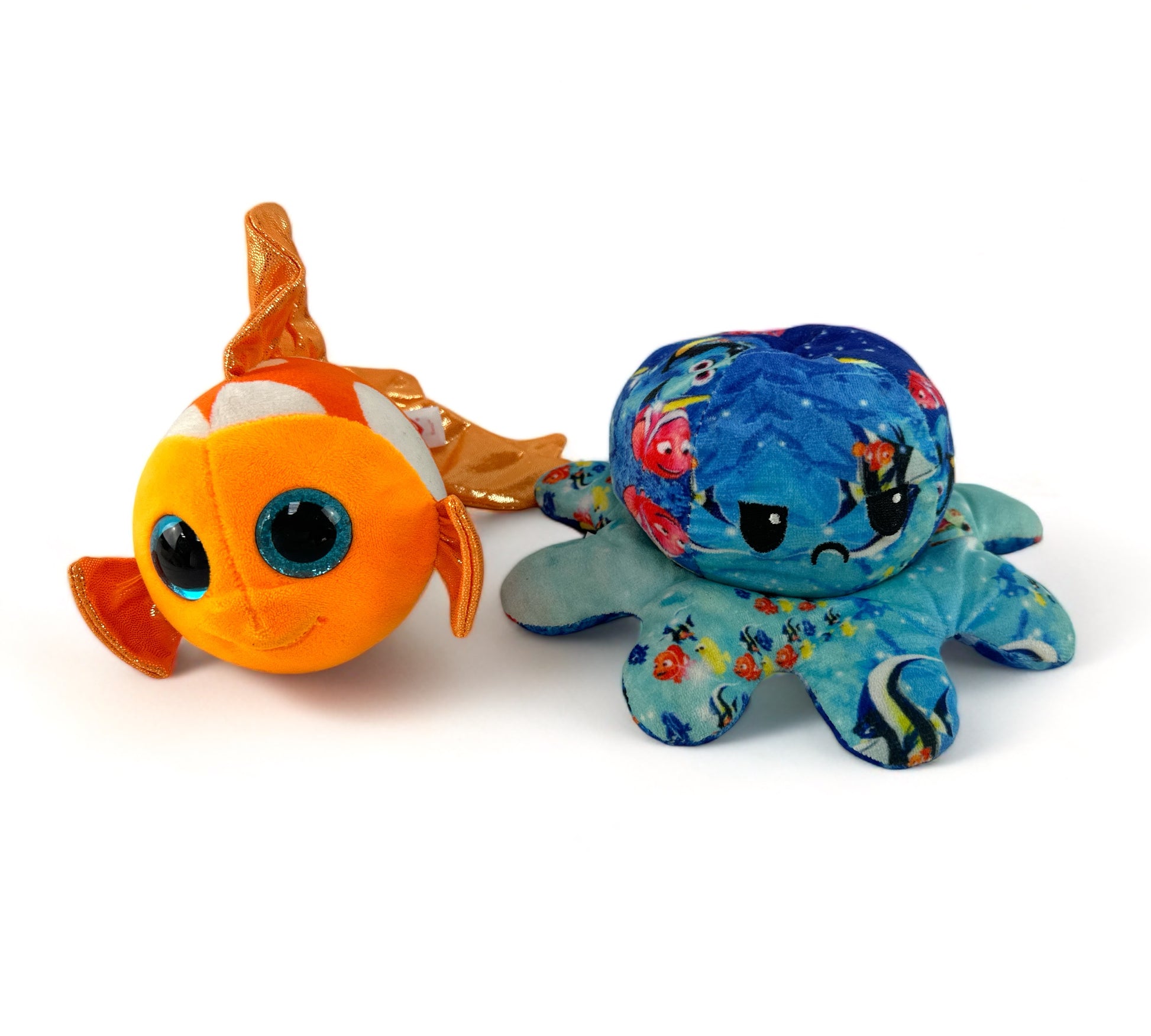 Underwater Imagination Stuffy Set with Sami the Orange Fish, Yellow Fish and Finding Nemo Octopus