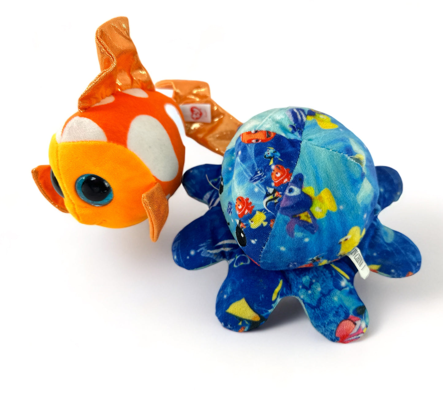 Underwater Imagination Stuffy Set with Sami the Orange Fish, Yellow Fish and Finding Nemo Octopus