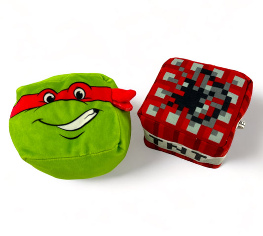 Minecraft and Ninja Turtles Stuffy Set