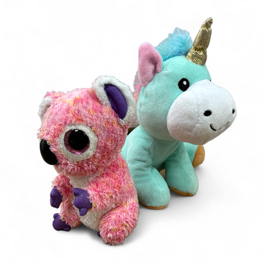 Sparkle Friends Bear and Unicorn Stuffy Set