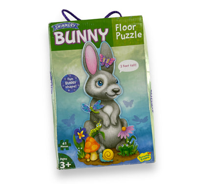 Shimmery Bunny Floor Puzzle