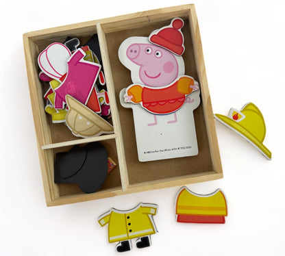 Peppa Pig Magnetic Wood Dress Up Doll