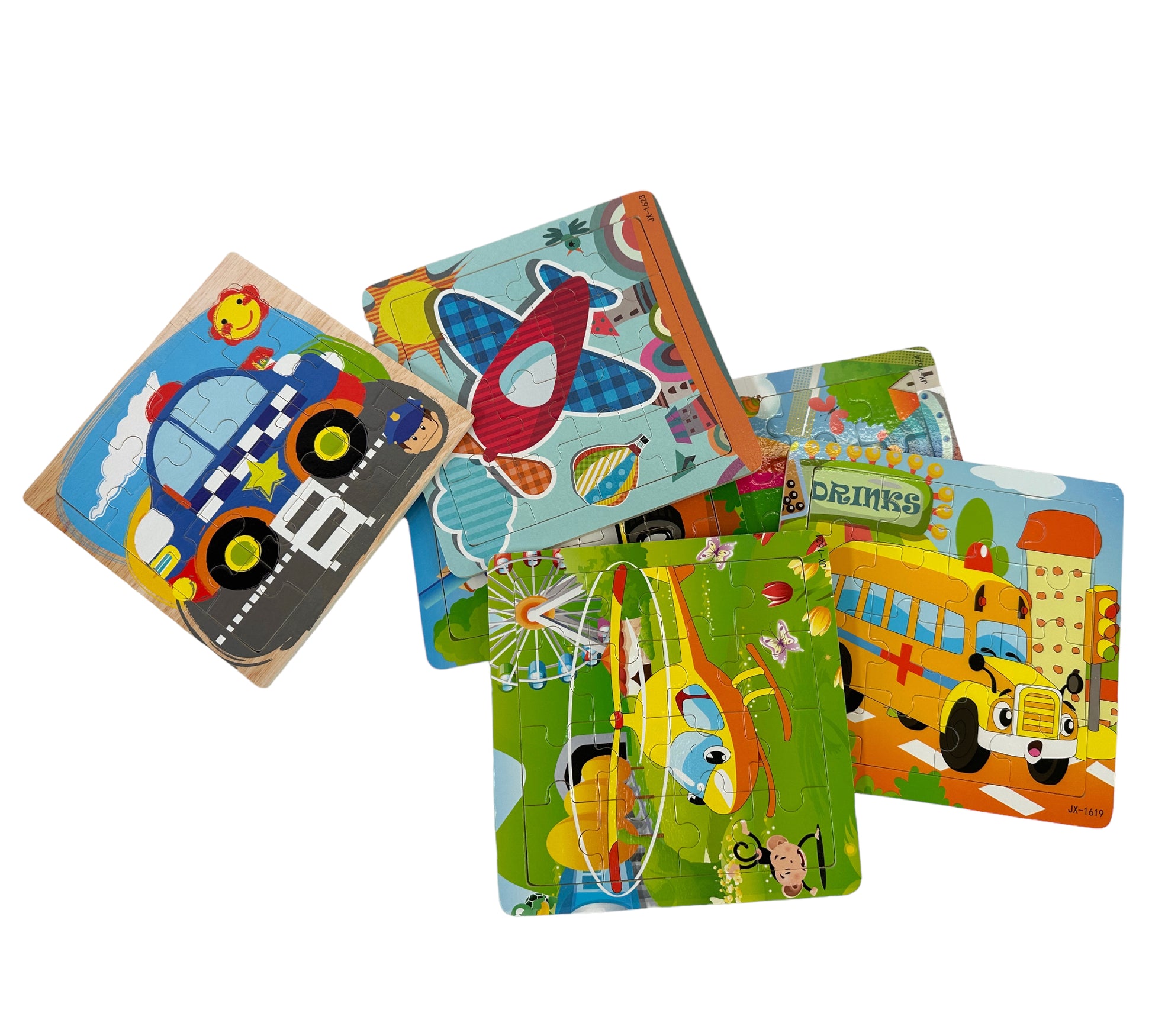 6 Pack 16 Piece Puzzles