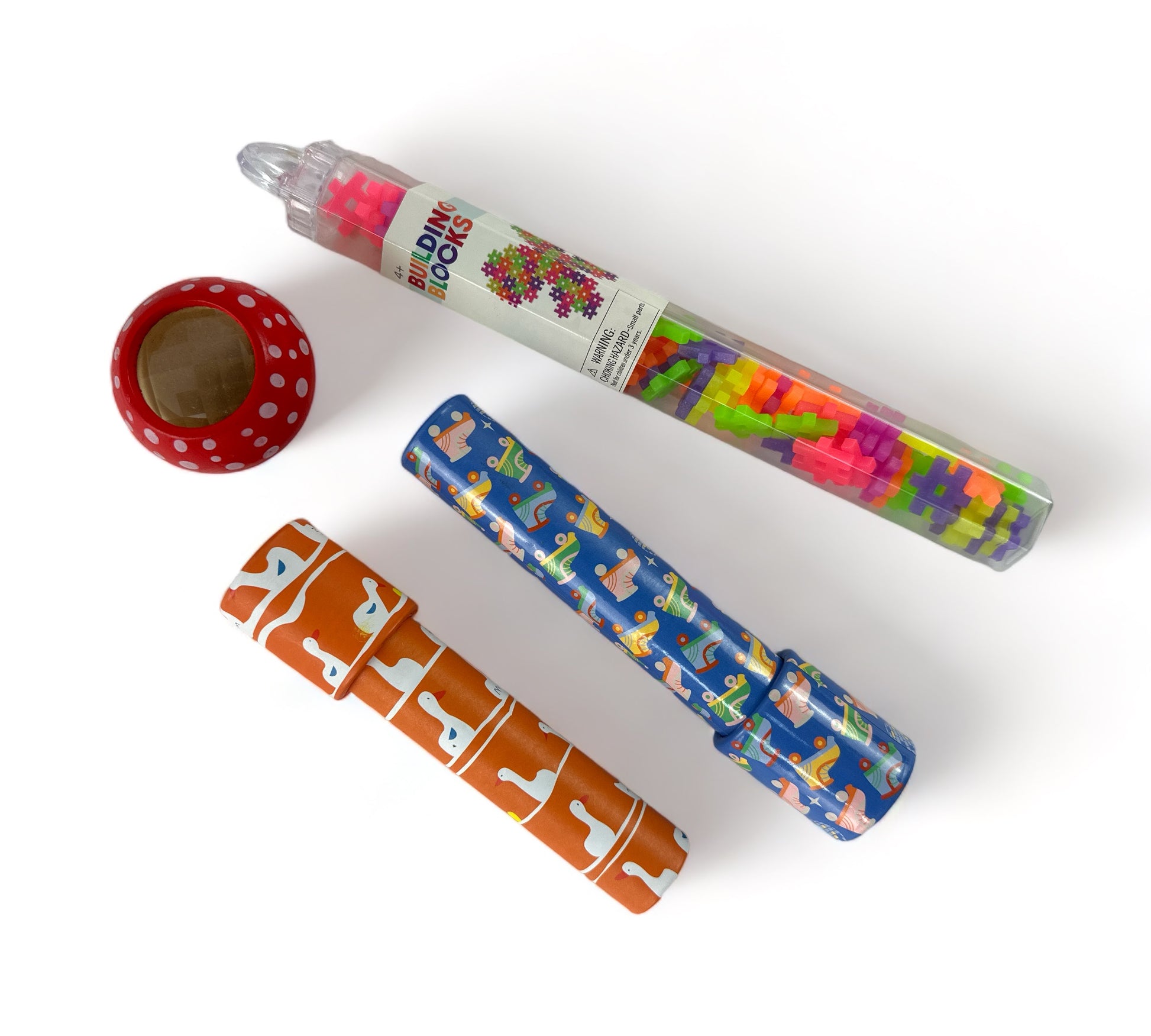 Kaleidoscope and 72 Piece Building Blocks Set