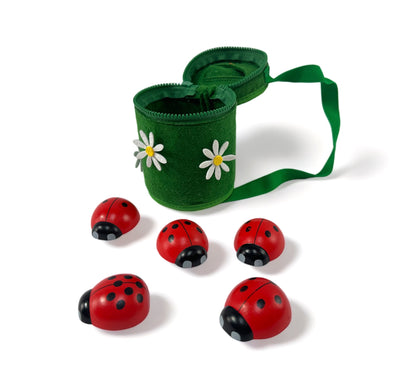 Wooden Montessori Counting Ladybugs