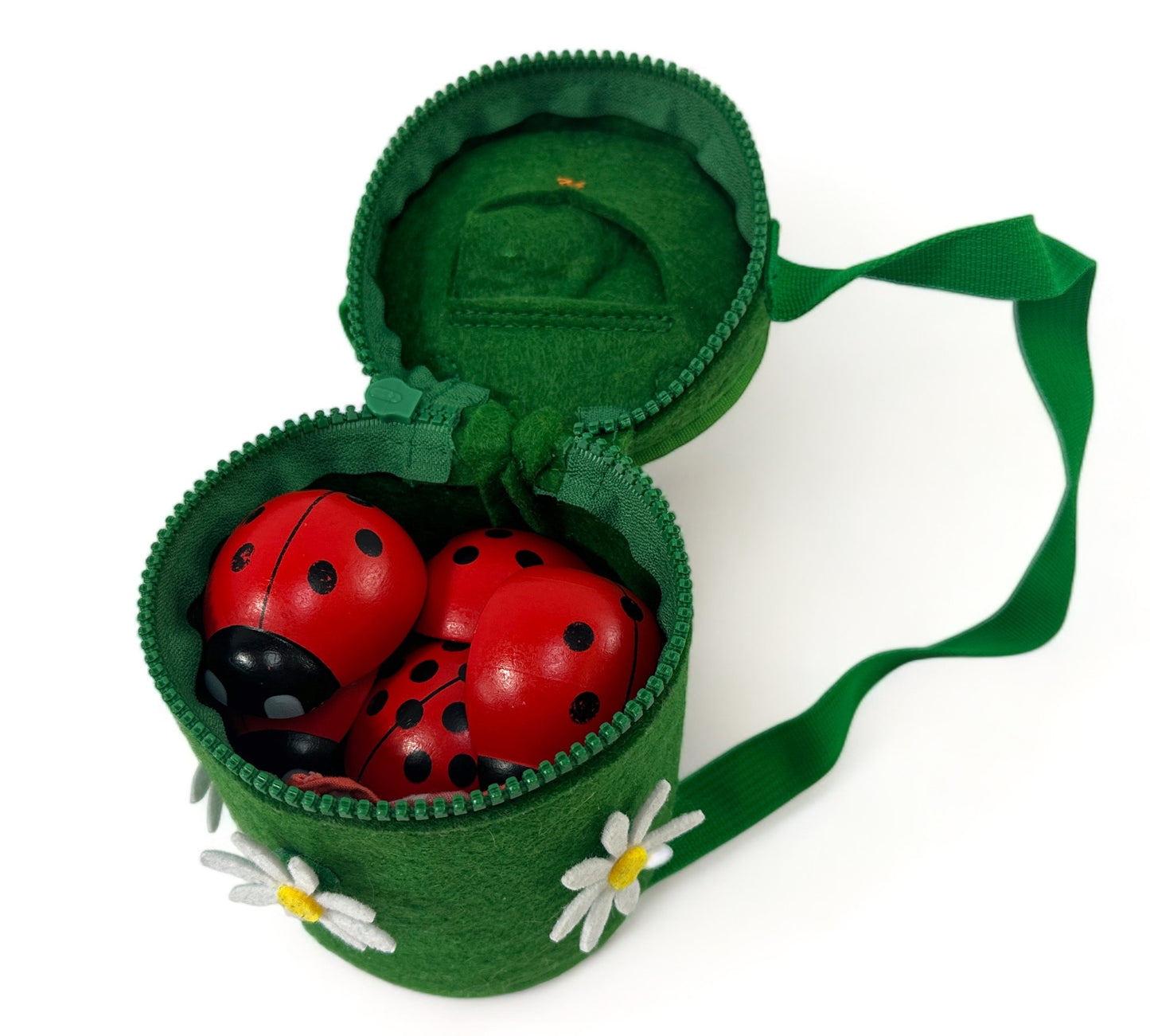 Wooden Montessori Counting Ladybugs