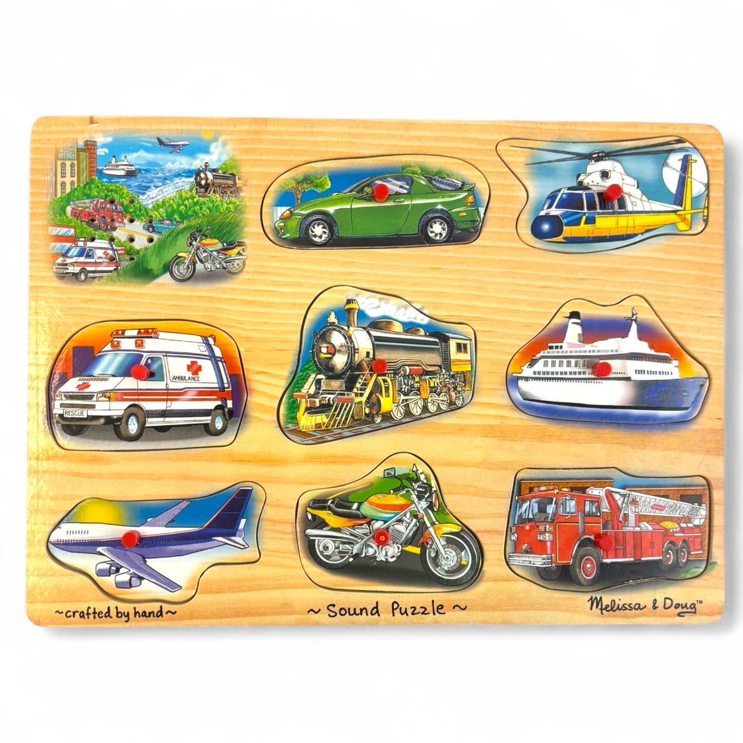 Vehicles Sound Puzzle - 8 Pieces