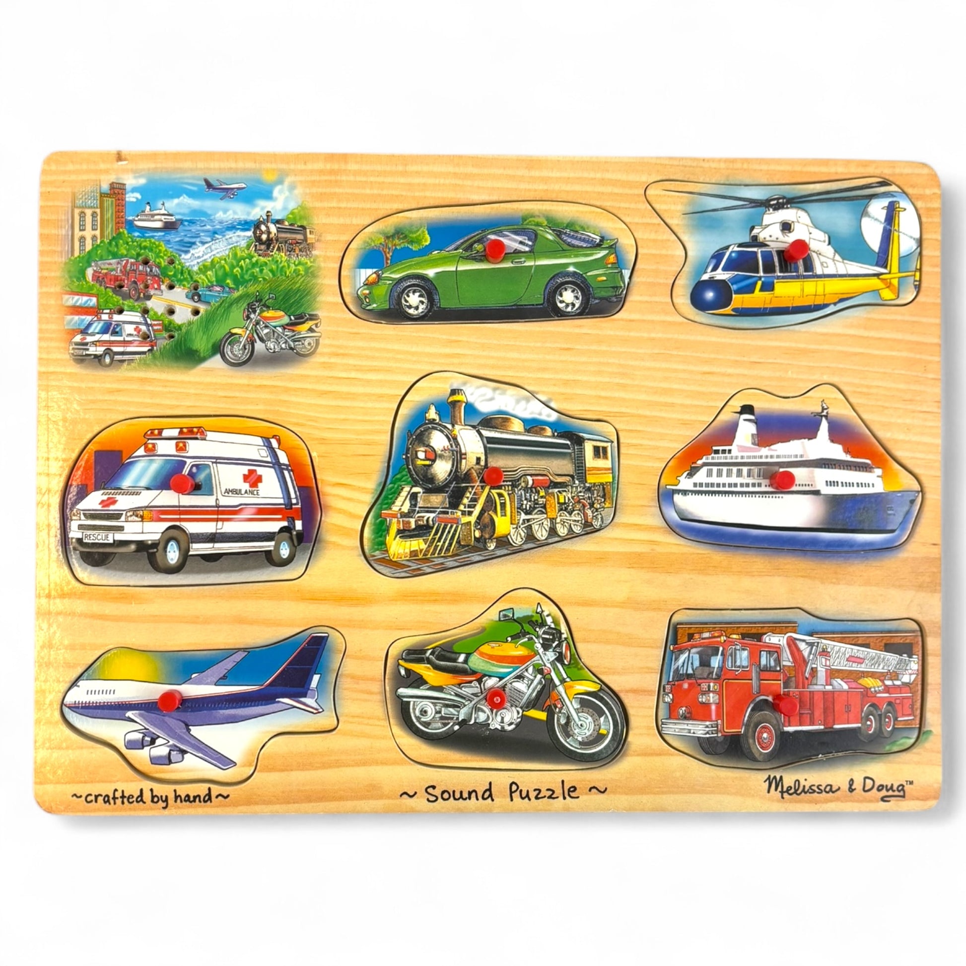 Vehicles Sound Puzzle - 8 Pieces