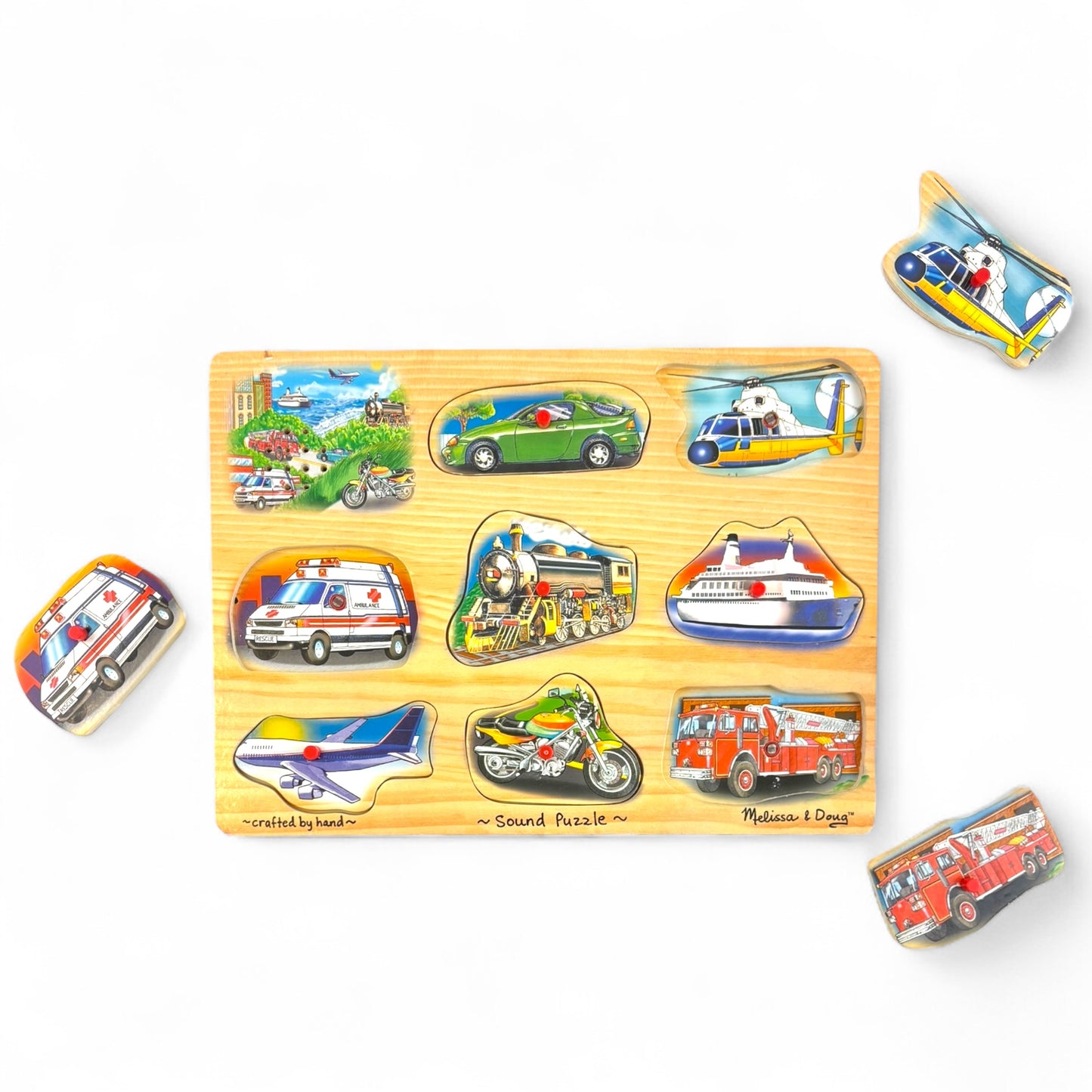 Vehicles Sound Puzzle - 8 Pieces