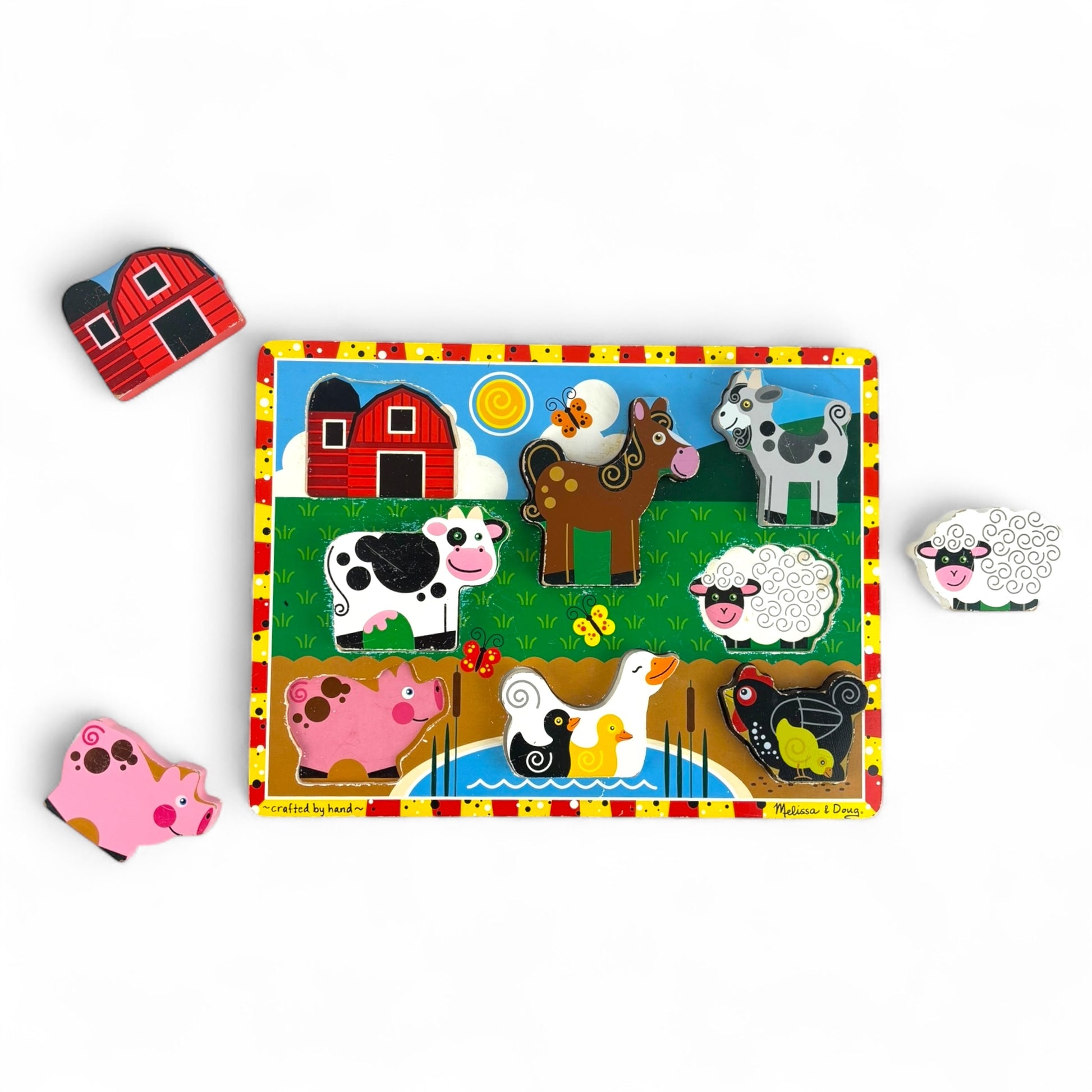 Farm Animals Chunky Puzzle - 8 Pieces