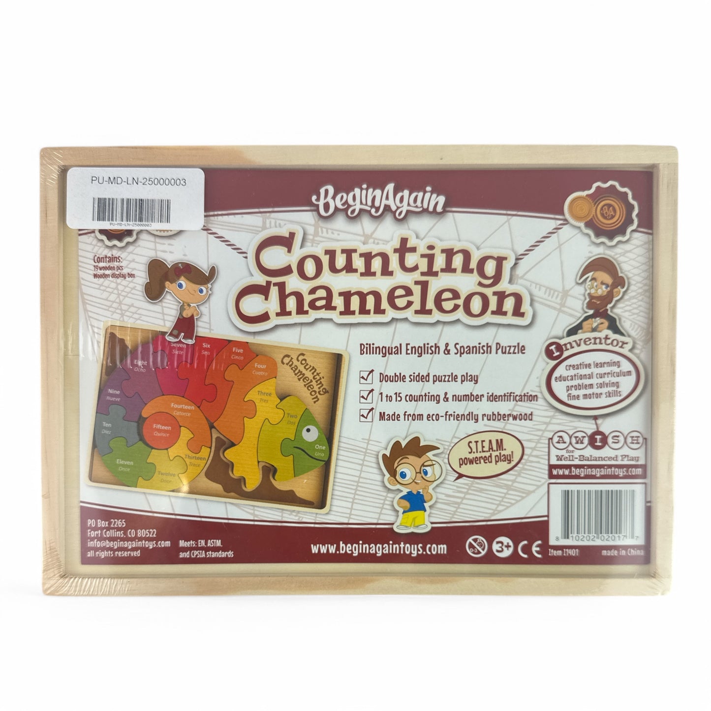 Counting Chameleon Teach-&-Play Puzzle