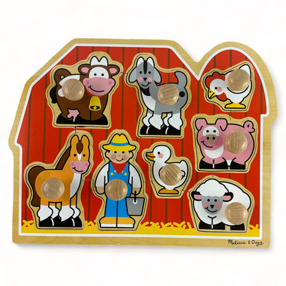 Chunky Peg Farmyard Puzzle