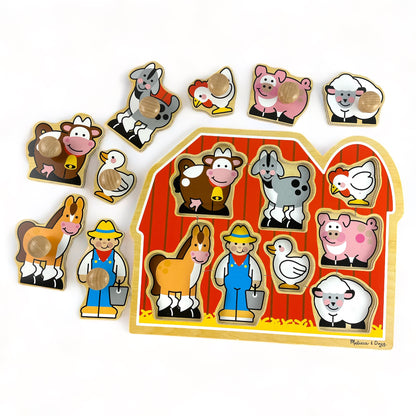 Chunky Peg Farmyard Puzzle