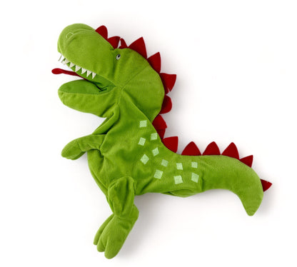 Plush Dinosaur Hand Puppet with Open Movable Mouth for Imaginative Play